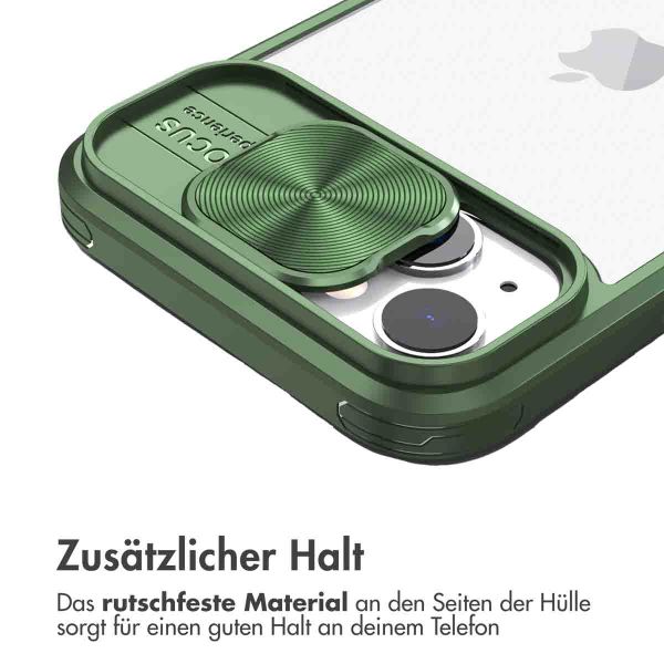 imoshion Back Cover mit Kameraschieber für das iPhone 13 - Dunkelgrün