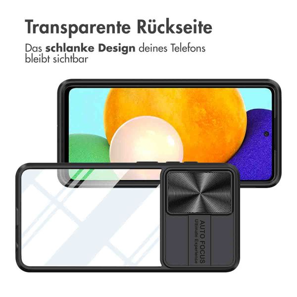 imoshion Back Cover mit Kameraschieber für das Samsung Galaxy A52(s) (5G/4G) - Schwarz