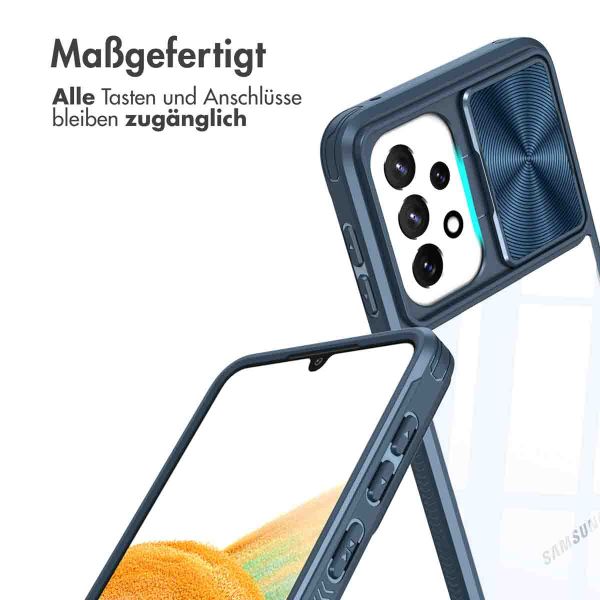 imoshion Back Cover mit Kameraschieber für das Samsung Galaxy A33 - Dunkelblau