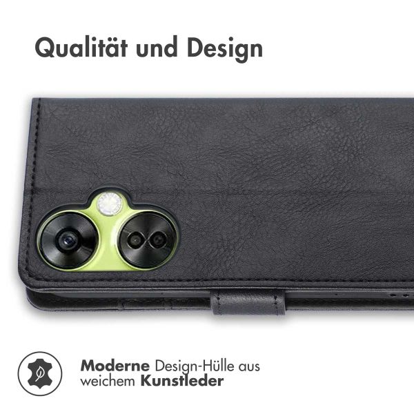 imoshion Luxuriöse Klapphülle für das OnePlus Nord CE 3 / CE 3 Lite - Schwarz