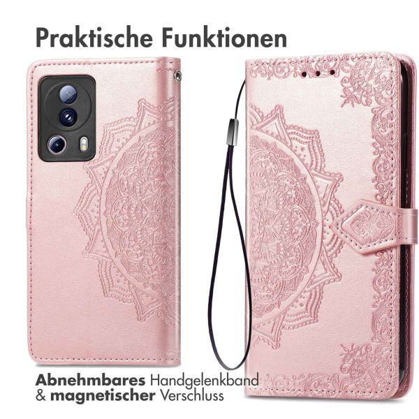 imoshion Mandala Klapphülle für das Xiaomi 13 Lite - Rose Gold