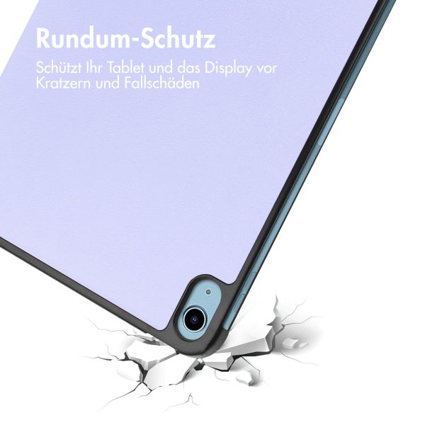 imoshion Trifold Klapphülle für das iPad 10 (2022) 10.9 Zoll - Lila