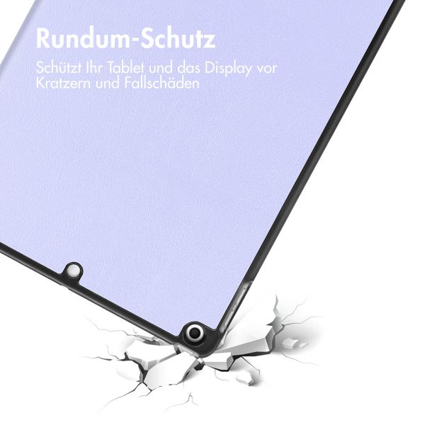 imoshion Trifold Klapphülle für das iPad 9 (2021) 10.2 Zoll / iPad 8 (2020) 10.2 Zoll / iPad 7 (2019) 10.2 Zoll - Lila