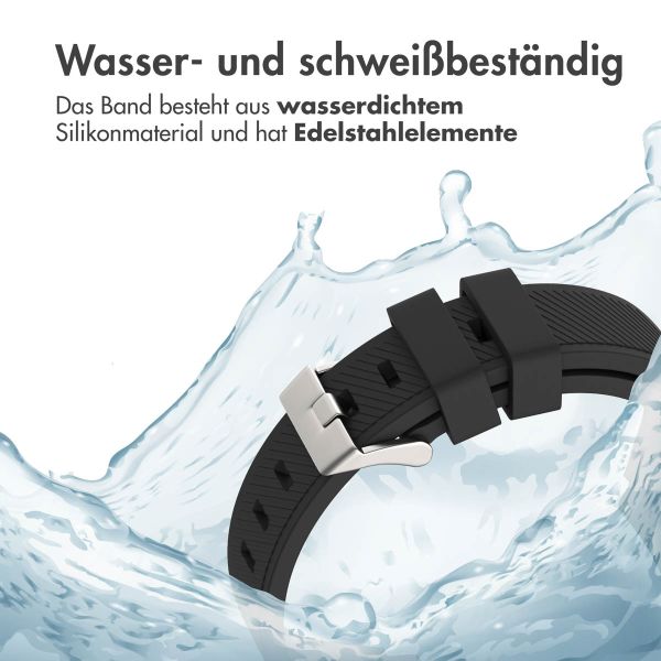 imoshion Flexibles Silikonarmband – Universeller 20-mm-Anschluss – Schwarz