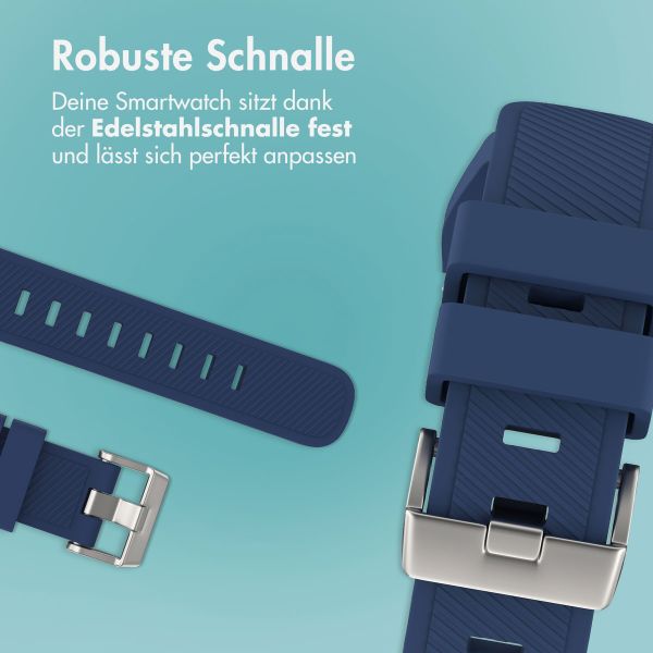 imoshion Flexibles Silikonarmband – Universeller 20-mm-Anschluss – Dunkelblau