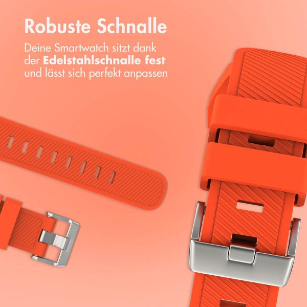 imoshion Flexibles Silikonarmband – Universeller 20-mm-Anschluss – Orange