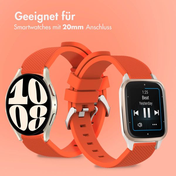 imoshion Flexibles Silikonarmband – Universeller 20-mm-Anschluss – Orange