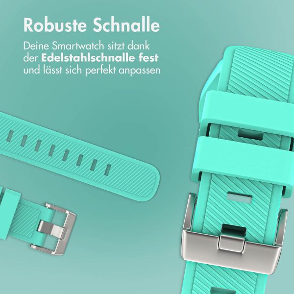 imoshion Flexibles Silikonarmband – Universeller 20-mm-Anschluss – Mintgrün