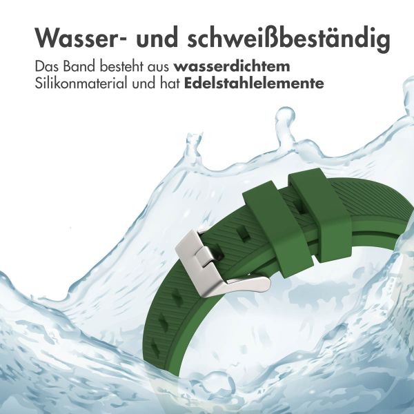 imoshion Flexibles Silikonarmband – Universeller 22-mm-Anschluss – Dunkelgrün