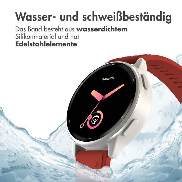 imoshion QuickFit® Silikonarmband - 22 mm Garmin Watch Anschluss - Rot