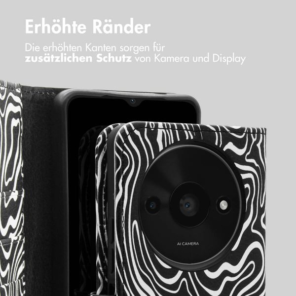 imoshion Design Klapphülle für das Xiaomi Redmi A3 - Black And White