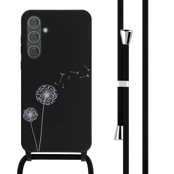 imoshion Silikonhülle design mit Band für das Samsung Galaxy A35 - Dandelion Black