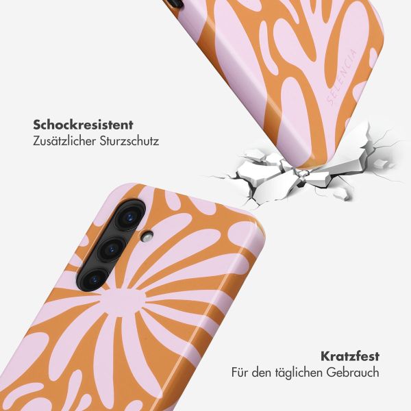 Selencia Vivid Back Cover für das Samsung Galaxy S24 Plus - Modern Bloom Pink