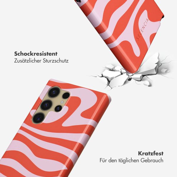 Selencia Vivid Back Cover für das Samsung Galaxy S24 Ultra - Pink Dream Swirl