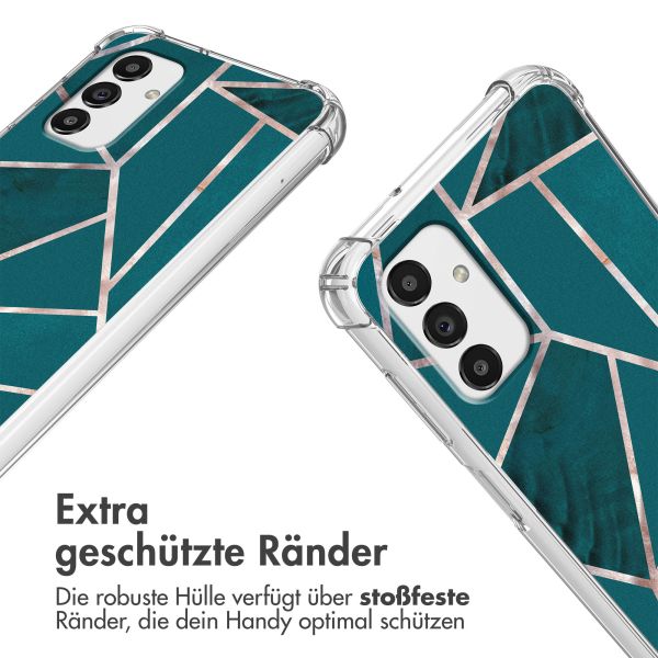 imoshion Design Hülle mit Band für das Samsung Galaxy A13 (5G) - Petrol Green Graphic