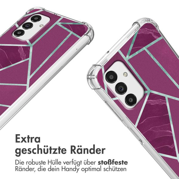 imoshion Design Hülle mit Band für das Samsung Galaxy A13 (5G) - Bordeaux Graphic