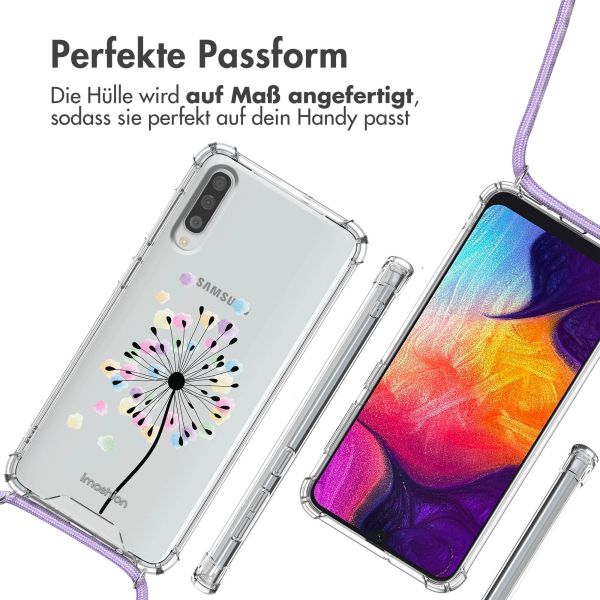 imoshion Design Hülle mit Band für das Samsung Galaxy A50 - Sandstone Dandelion