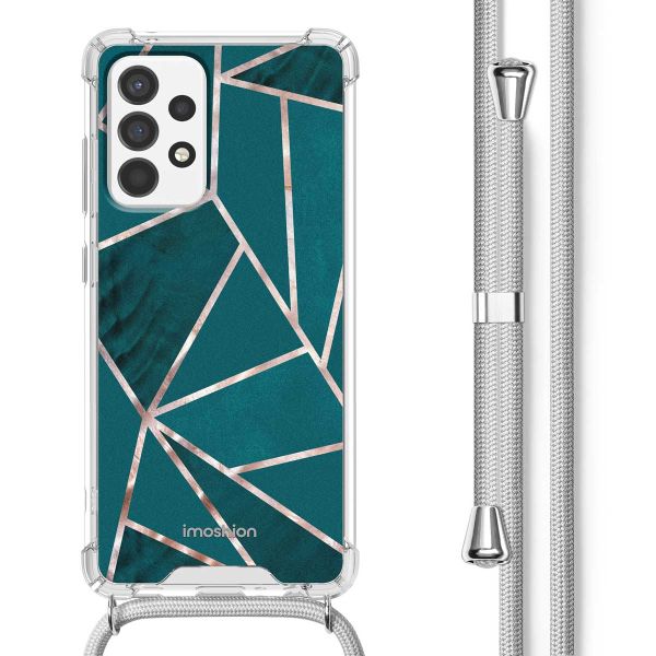 imoshion Design Hülle mit Band für das Samsung Galaxy A52(s) (5G/4G) - Petrol Green Graphic