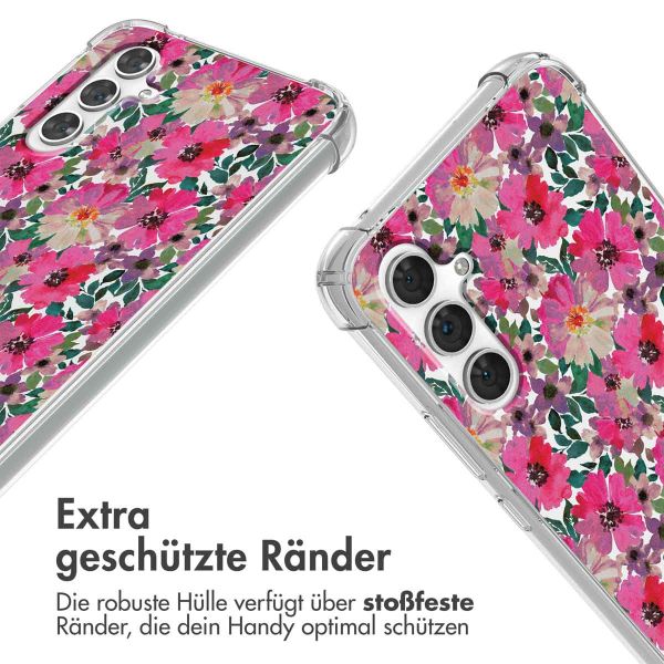 imoshion Design Hülle mit Band für das Samsung Galaxy A54 (5G) - Flower Water