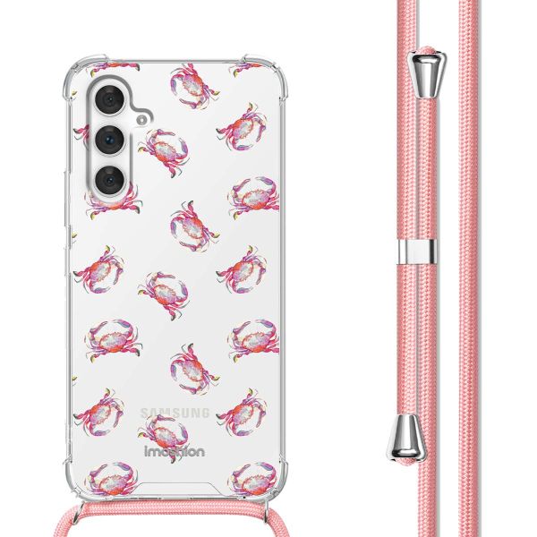 imoshion Design Hülle mit Band für das Samsung Galaxy A54 (5G) - Crab Watercolor