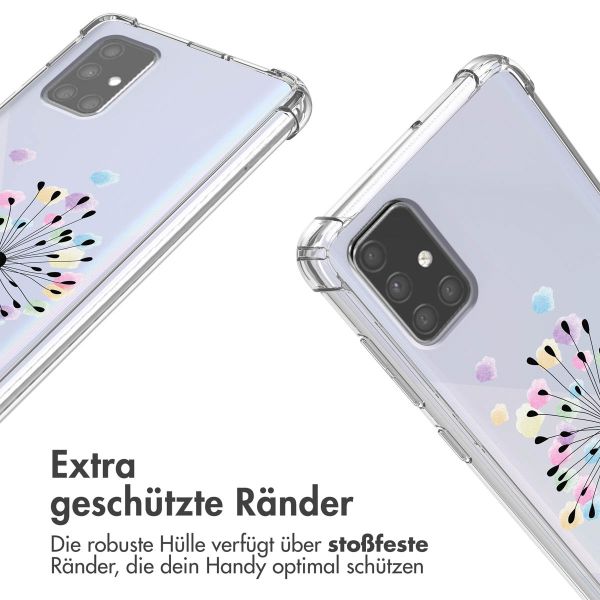 imoshion Design Hülle mit Band für das Samsung Galaxy A71 - Sandstone Dandelion