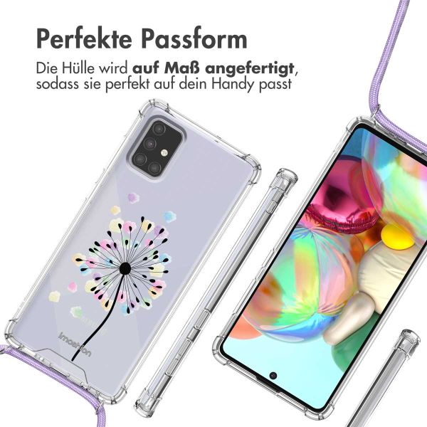 imoshion Design Hülle mit Band für das Samsung Galaxy A71 - Sandstone Dandelion