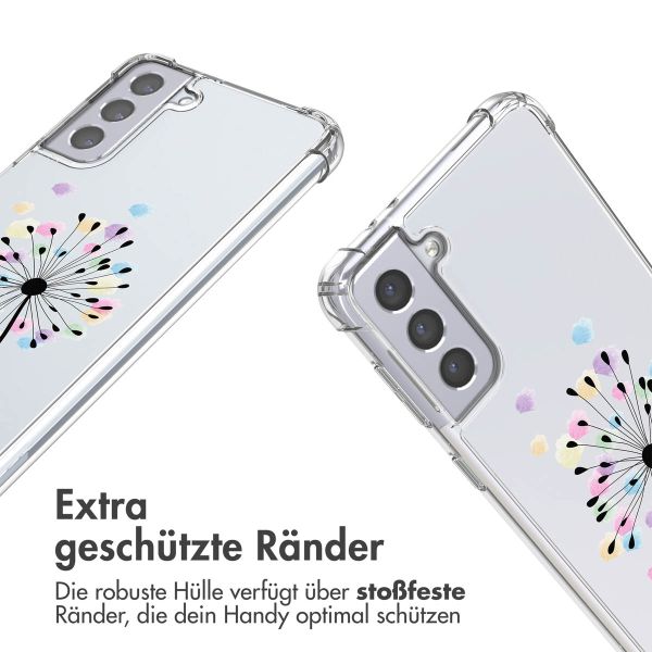 imoshion Design Hülle mit Band für das Samsung Galaxy S21 - Sandstone Dandelion