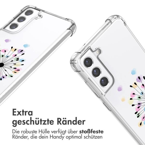 imoshion Design Hülle mit Band für das Samsung Galaxy S21 FE - Sandstone Dandelion