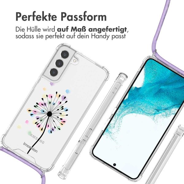 imoshion Design Hülle mit Band für das Samsung Galaxy S22 - Sandstone Dandelion