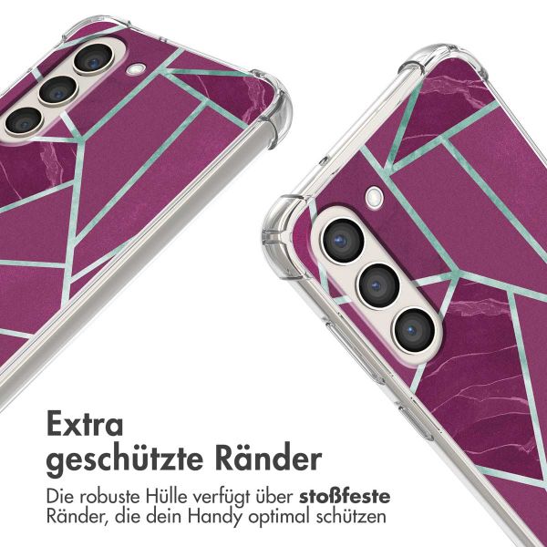 imoshion Design Hülle mit Band für das Samsung Galaxy S23 Plus - Bordeaux Graphic