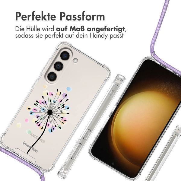 imoshion Design Hülle mit Band für das Samsung Galaxy S23 Plus - Sandstone Dandelion