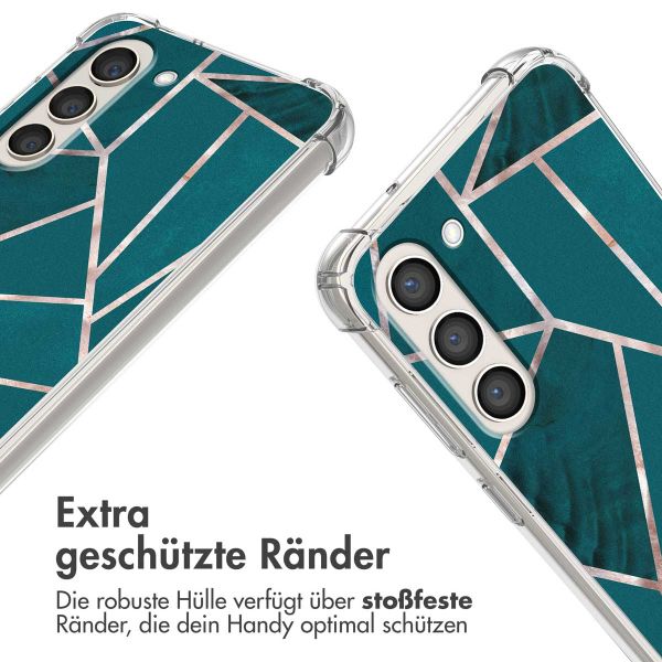 imoshion Design Hülle mit Band für das Samsung Galaxy S23 - Petrol Green Graphic