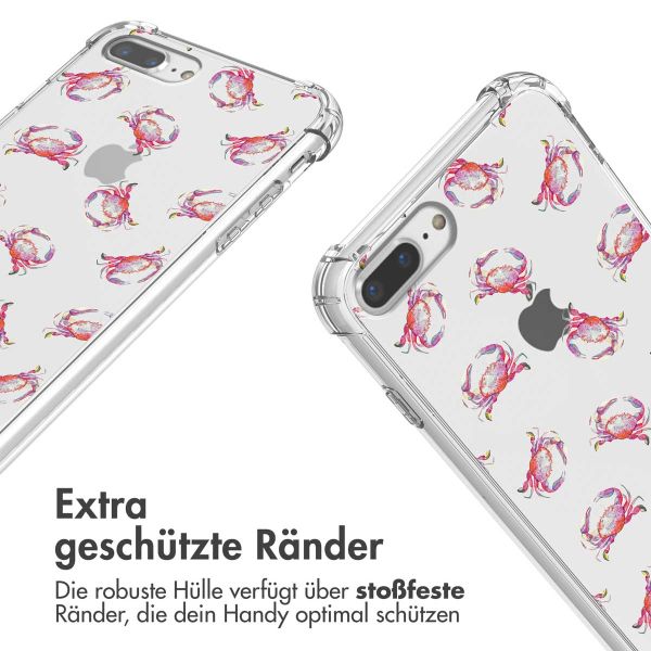 imoshion Design Hülle mit Band für das iPhone 8 Plus / 7 Plus - Crab Watercolor