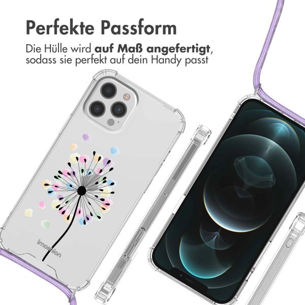 iMoshion Design Hülle mit Band für das iPhone 12 Pro Max - Sandstone Dandelion