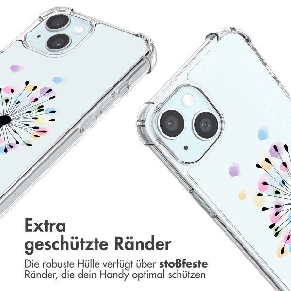 imoshion Design Hülle mit Band für das iPhone 15 - Sandstone Dandelion