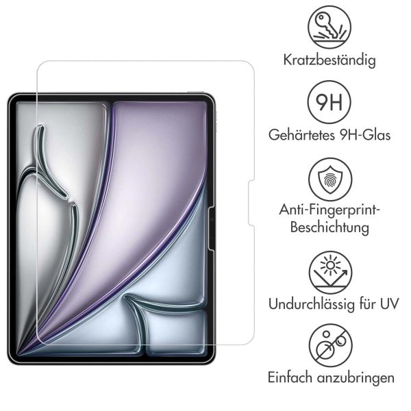 imoshion Displayschutz aus gehärtetem Glas für das iPad Pro 13 (2024) M4 / Air 13 Zoll (2024) M2 - Transparent