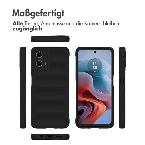 imoshion EasyGrip Back Cover für das Motorola Moto G34 - Schwarz