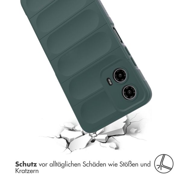 imoshion EasyGrip Back Cover für das Motorola Moto G34 - Dunkelgrün