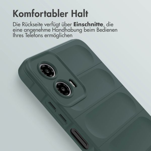 imoshion EasyGrip Back Cover für das Motorola Moto G34 - Dunkelgrün