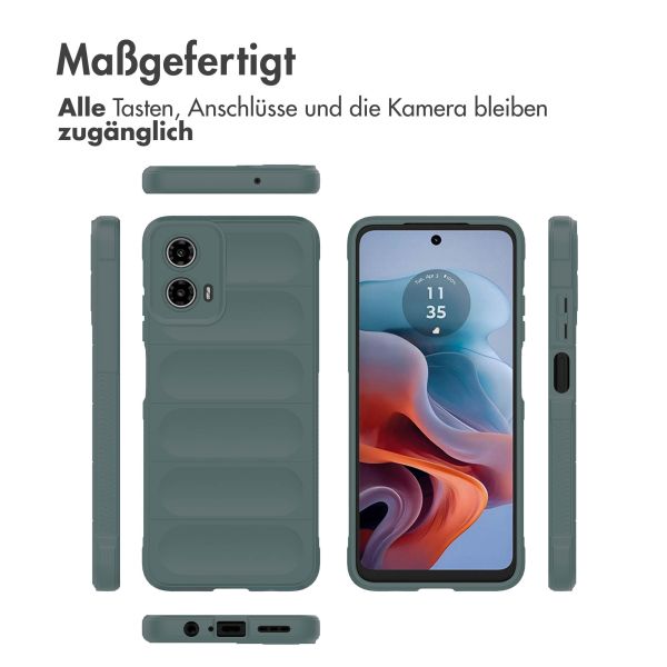 imoshion EasyGrip Back Cover für das Motorola Moto G34 - Dunkelgrün