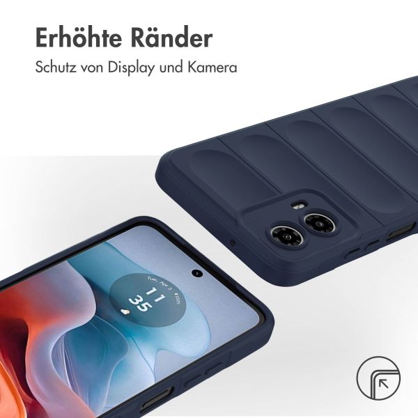 imoshion EasyGrip Back Cover für das Motorola Moto G34 - Dunkelblau