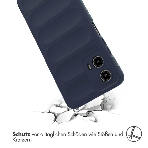 imoshion EasyGrip Back Cover für das Motorola Moto G34 - Dunkelblau