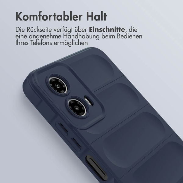 imoshion EasyGrip Back Cover für das Motorola Moto G34 - Dunkelblau