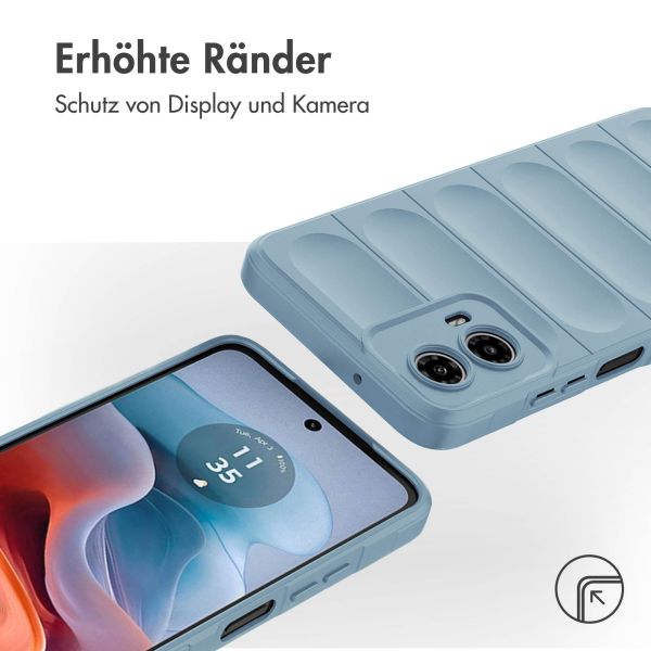 imoshion EasyGrip Back Cover für das Motorola Moto G34 - Hellblau