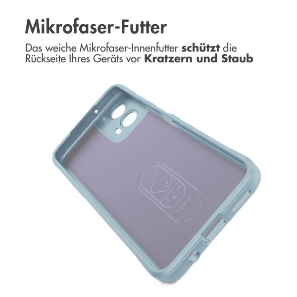 imoshion EasyGrip Back Cover für das Motorola Moto G34 - Hellblau