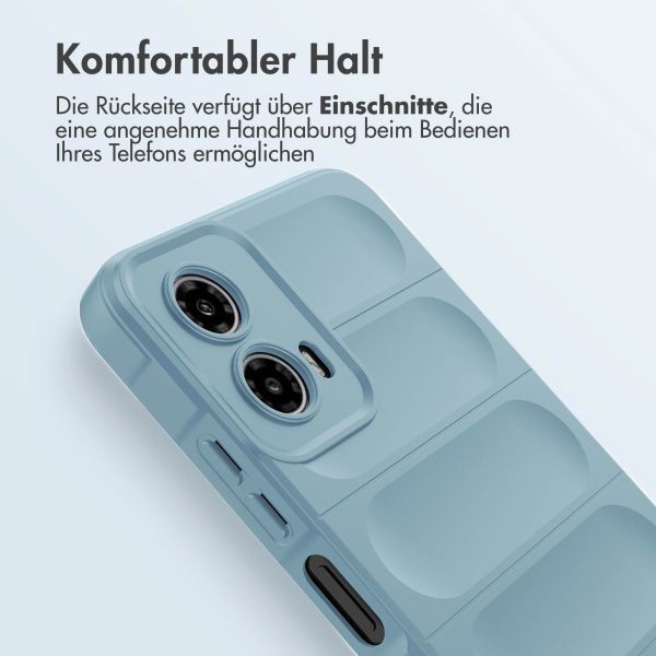 imoshion EasyGrip Back Cover für das Motorola Moto G34 - Hellblau