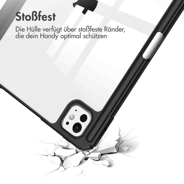 iMoshion Trifold Hardcase Klapphülle für das iPad Pro 13 (2024) M4 - Schwarz
