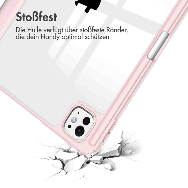 iMoshion Trifold Hardcase Klapphülle für das iPad Pro 13 (2024) M4 - Rosa
