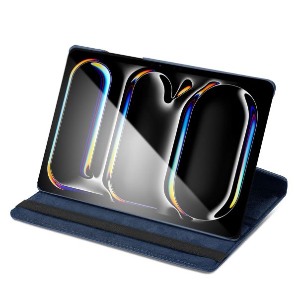 iMoshion 360° drehbare Klapphülle für das iPad Air 13 Zoll (2024) M2 - Dunkelblau