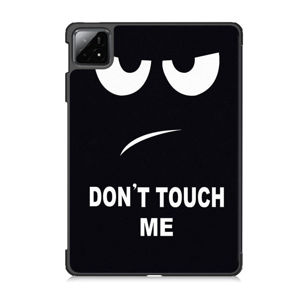 iMoshion Design Trifold Klaphülle für das Xiaomi Pad 6S Pro 12.4 - Don't touch
